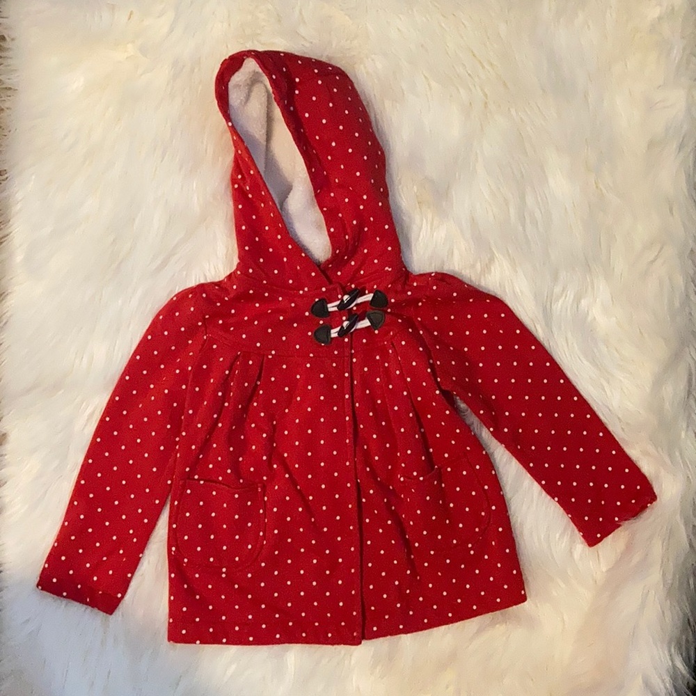 Girls Old Navy Red Hooded Jacket Size 5